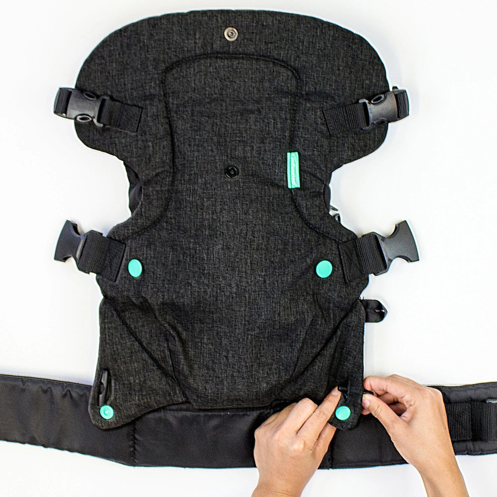 Infantino Flip Advanced 4-In-1 Black Denim Baby Carrier