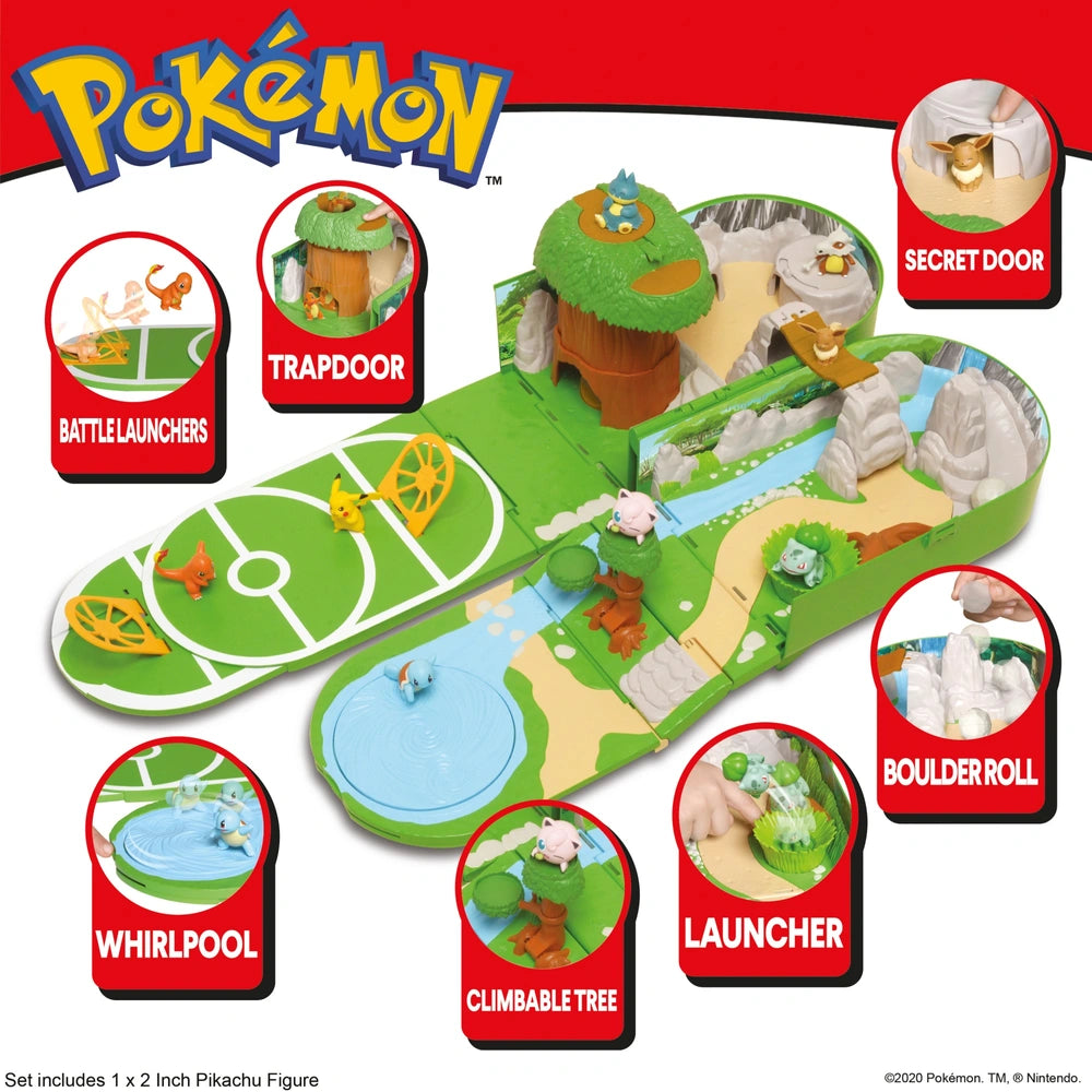 Pokémon Carry Case Playset  Battle Figures Kanto Region With Pikachu 30Cm