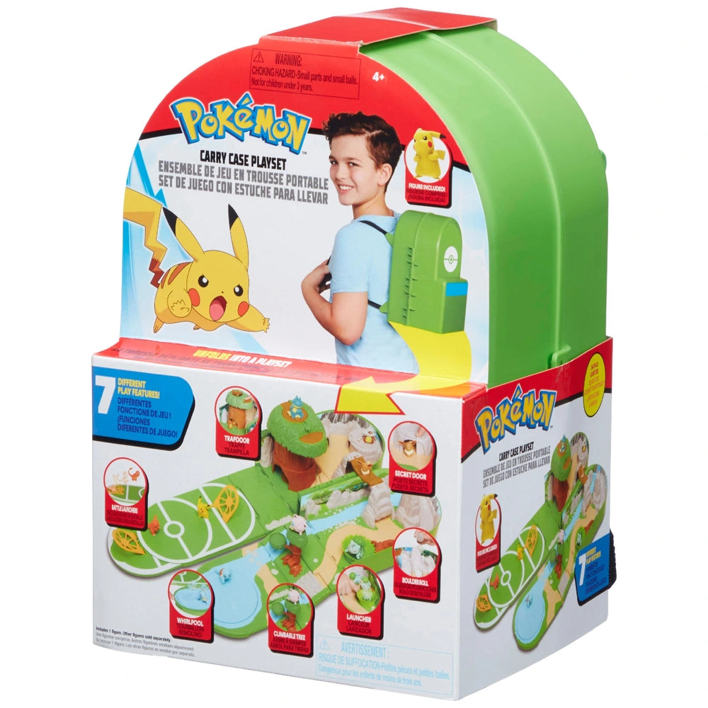 Pokémon Carry Case Playset  Battle Figures Kanto Region With Pikachu 30Cm