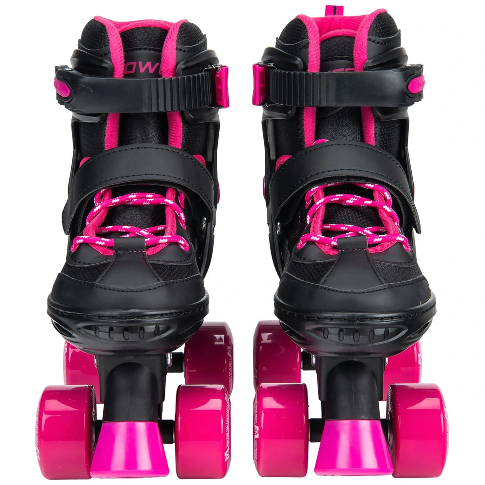 Adjustable Quad Roller Skates Pink And Black Uk Size 3 - 5