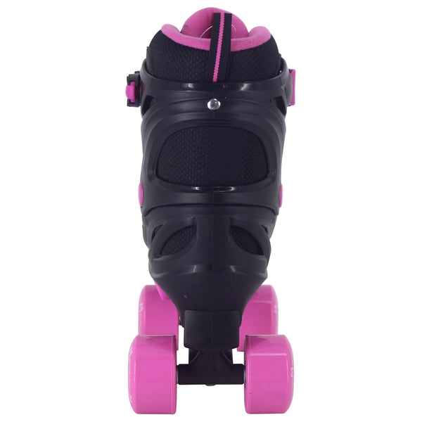 Adjustable Quad Skate Pink Black 13-2