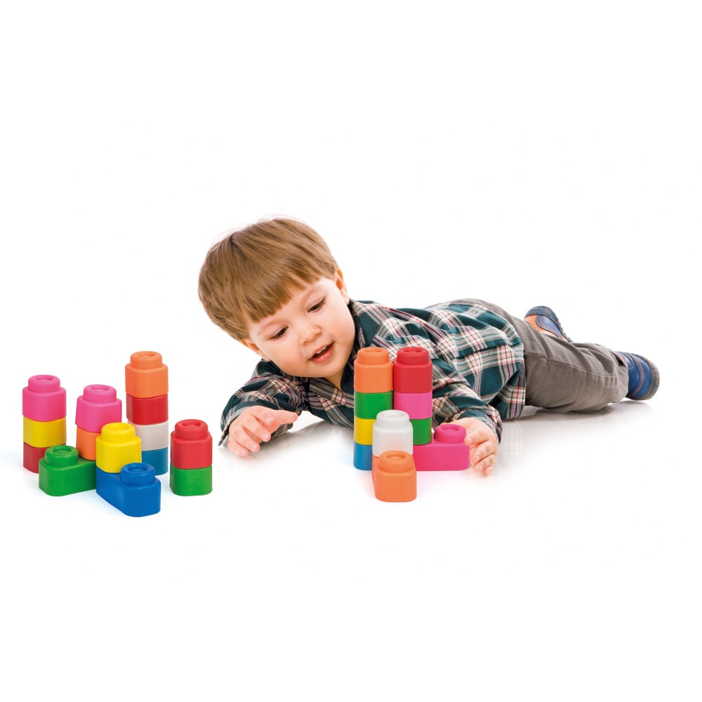 Clementoni Baby Soft Clemmy Sensory Baby Building Blocks 32 Pieces
