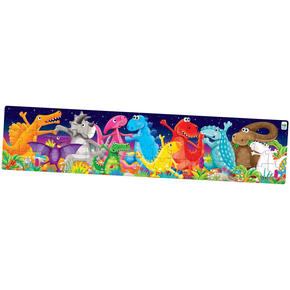 Long & Tall Colour Dancing Dino's 51 Piece Puzzle
