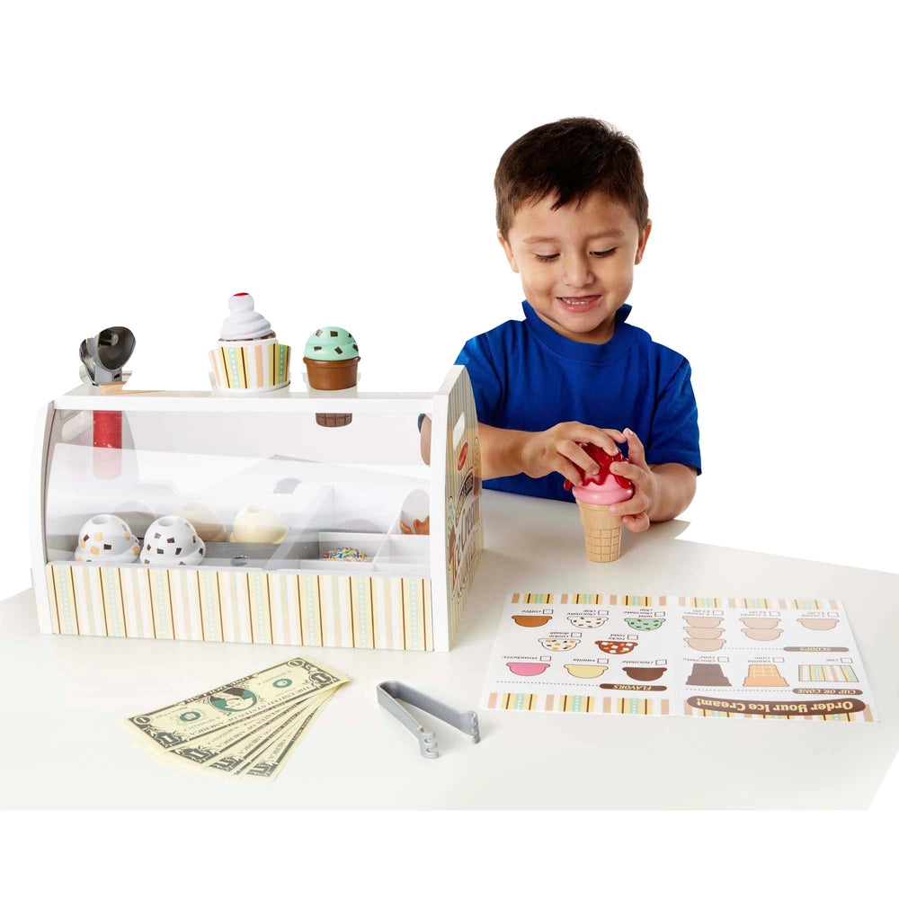 Melissa & Doug Wooden Ice Cream Counter