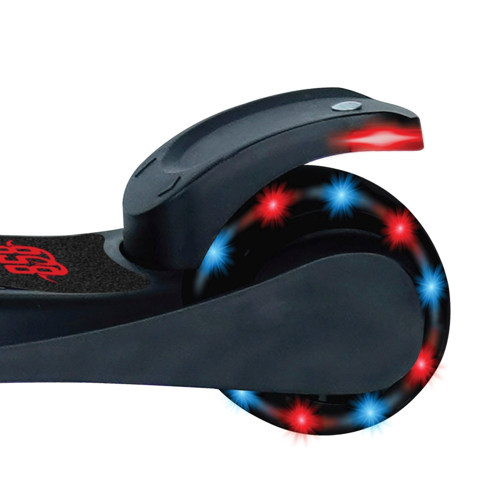 858 Elite Led Light Up Scooter Black/Blue