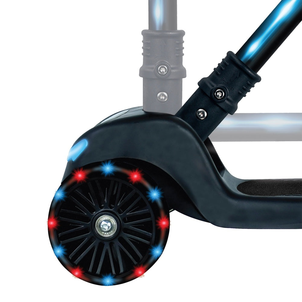 858 Elite Led Light Up Scooter Black/Blue