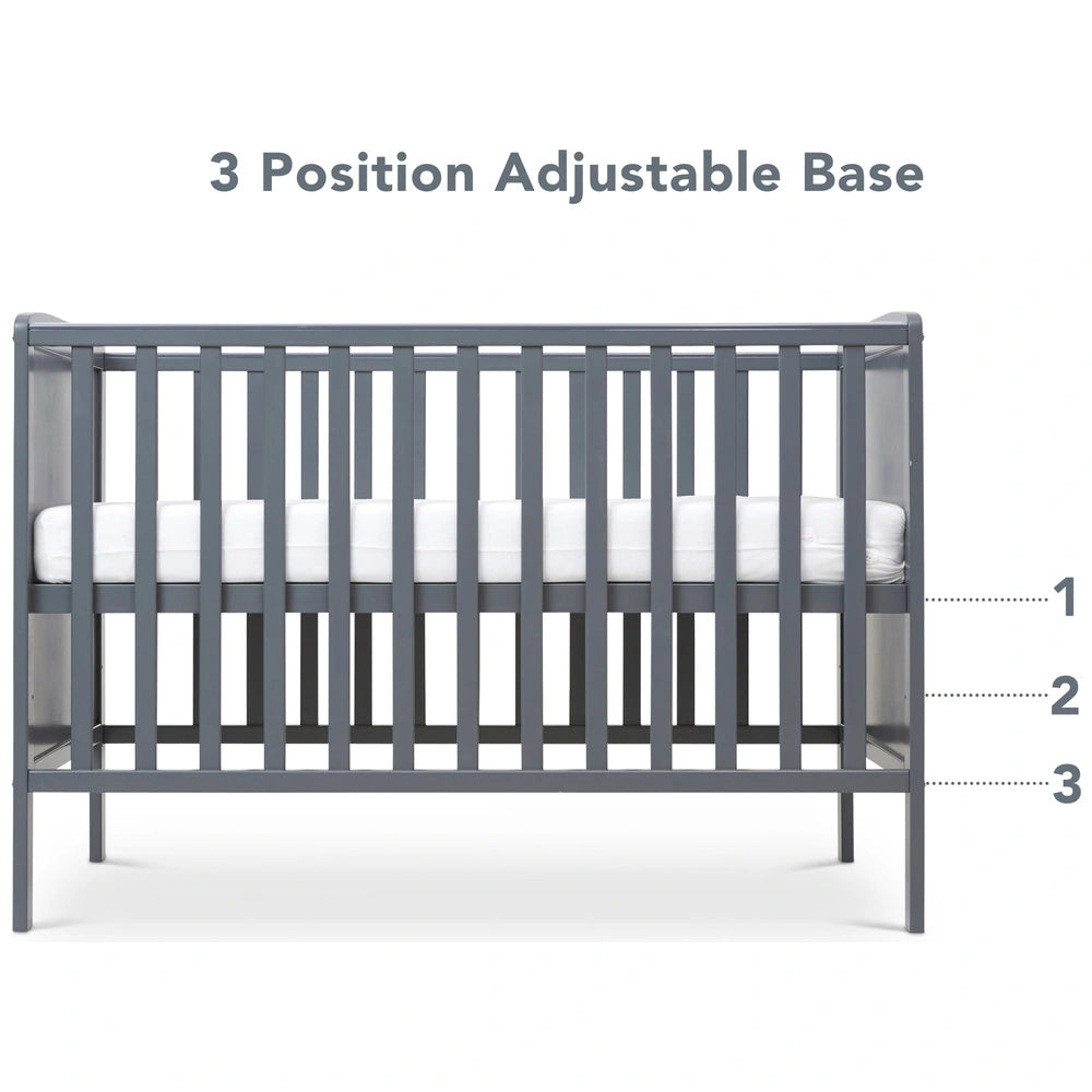 Baby Elegance Elle Cot Grey