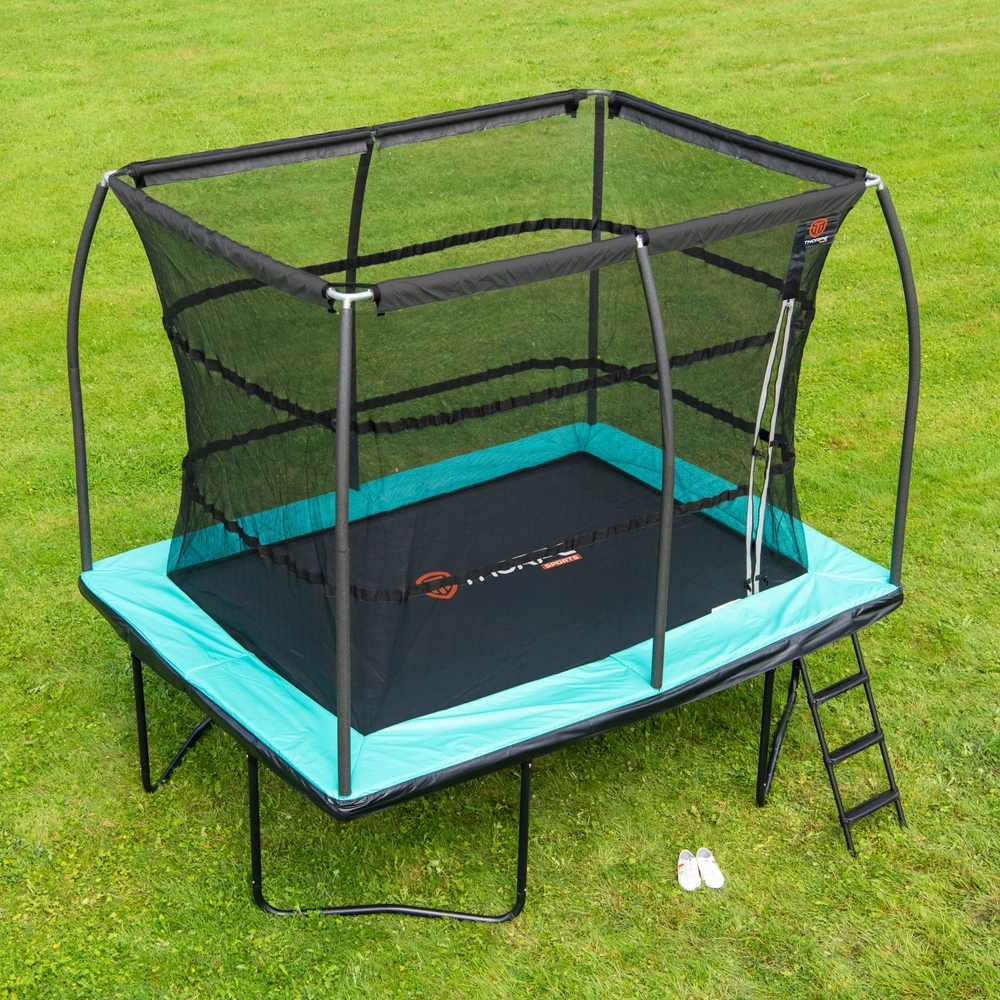 10 X 7.5Ft Thorpe Sports Rectangle Trampoline With Enclosure Net