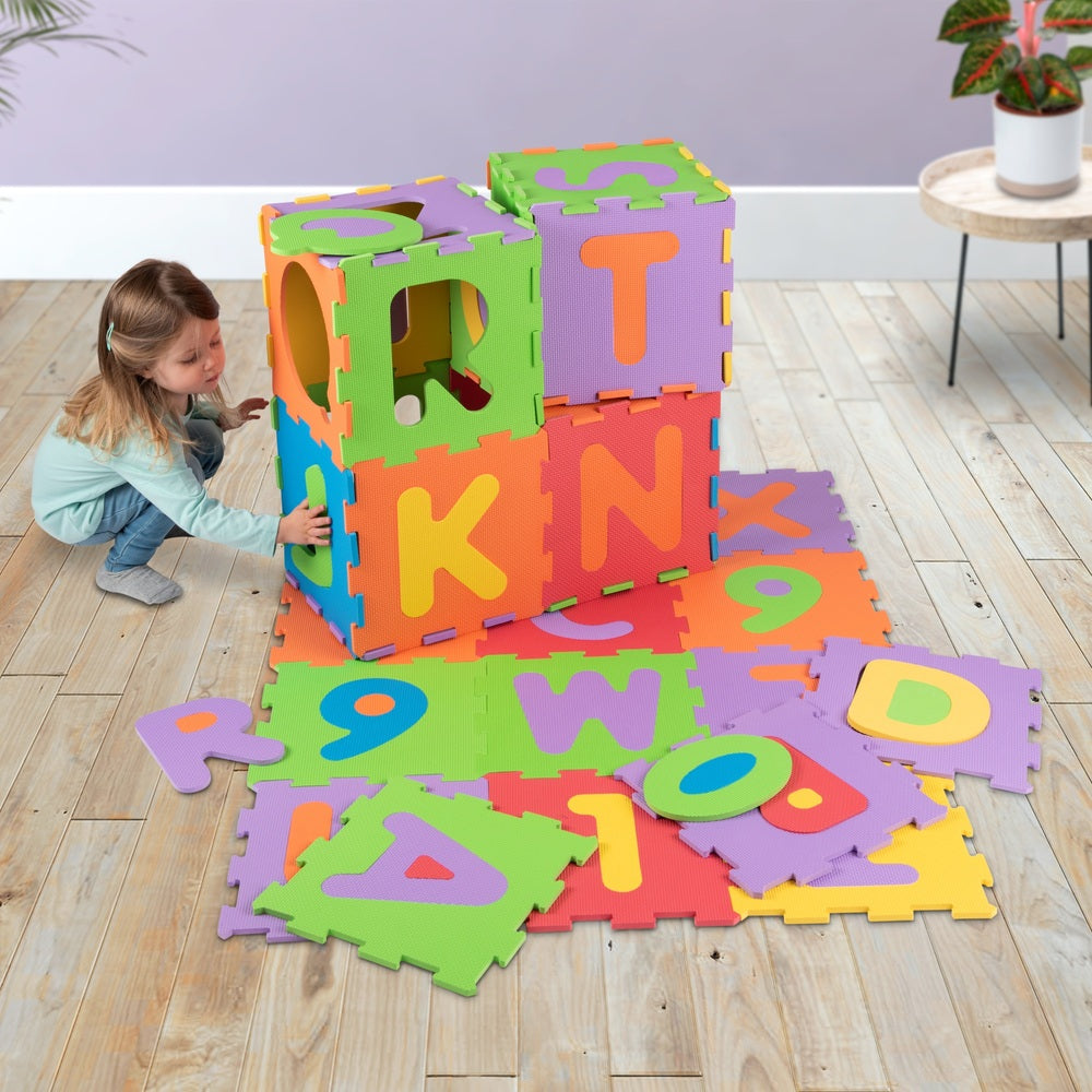 Big Steps 36 Piece Alphabet And Number Puzzle Foam Play Mat