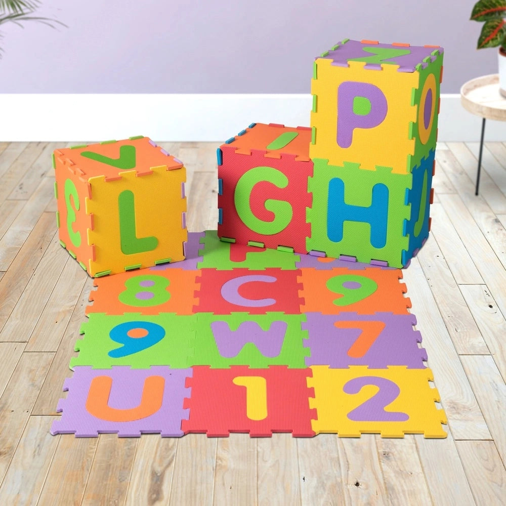 Big Steps 36 Piece Alphabet And Number Puzzle Foam Play Mat