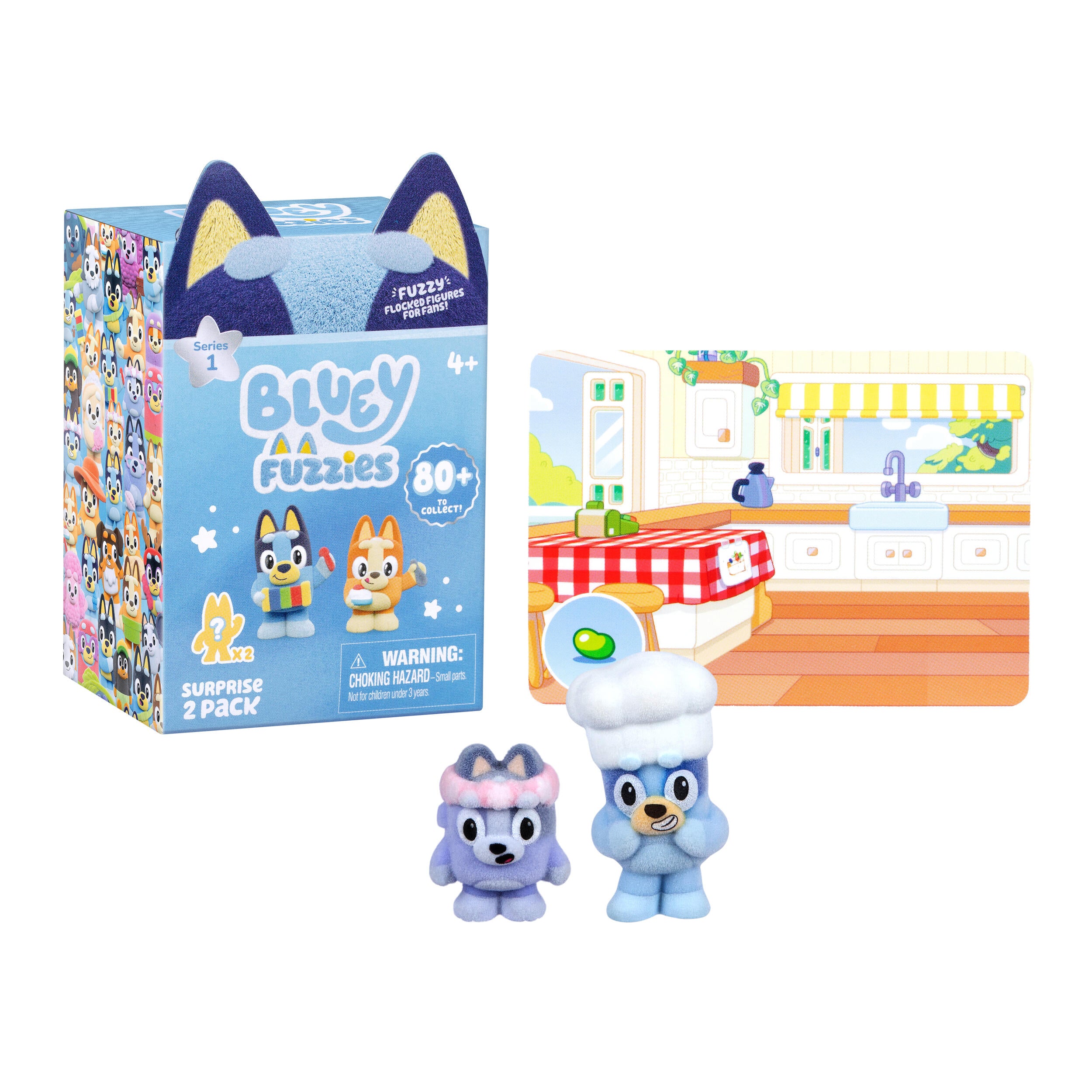 Bluey Fuzzies Surprise 2 Pack Assortment
