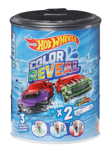 Hot Wheels 1:64 Scale Colour Reveal Vehicle 2 Pack Assortment