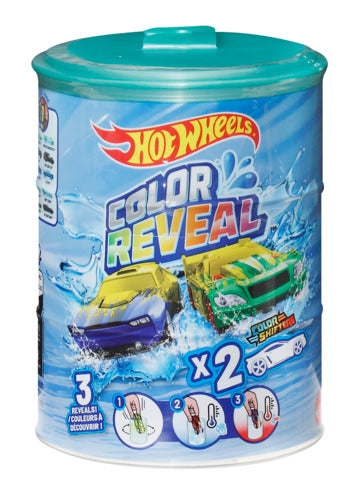 Hot Wheels 1:64 Scale Colour Reveal Vehicle 2 Pack Assortment