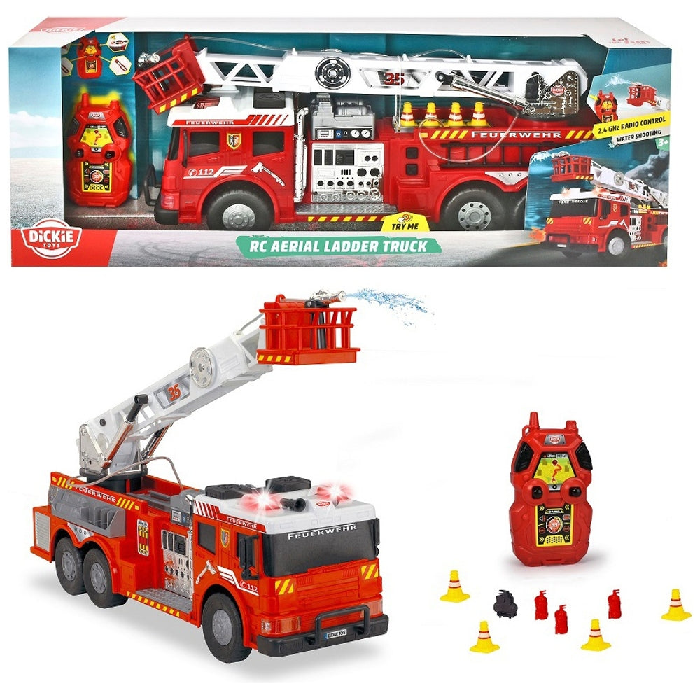 Dickie Toys Remote Control Fire Truck Aerial Ladder Large