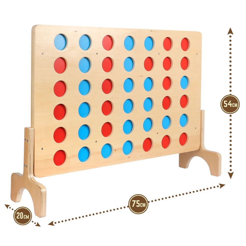 Giant Wooden 4 In A Row Game