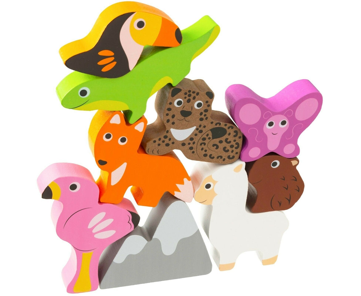 Animal Stacking Tower Toy & Bag