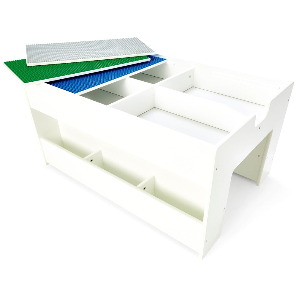 Build 'N' Store Large Brick Wooden Storage Table