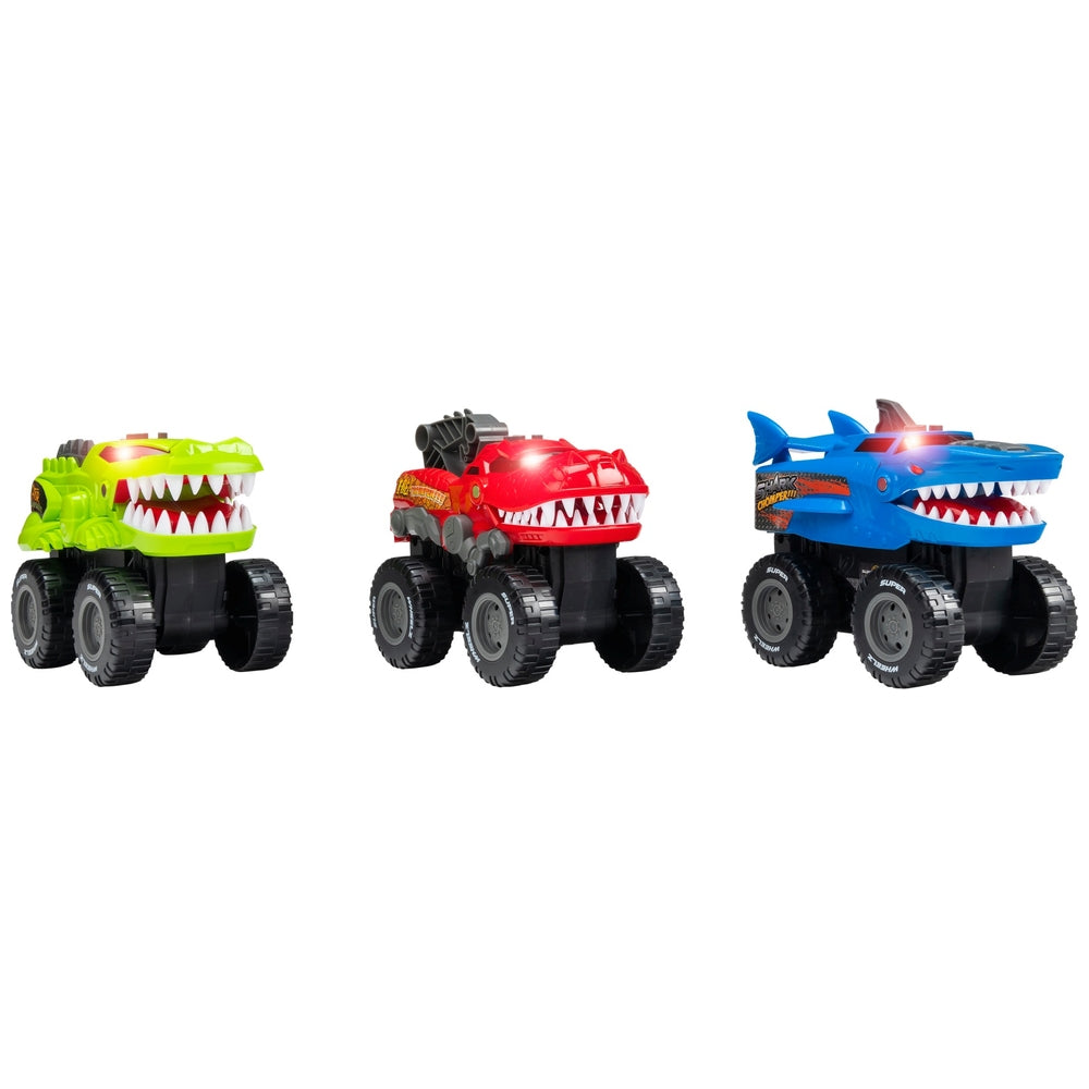 Super Wheelz Lights & Sounds Animal Truck 3 Pack