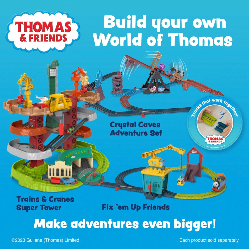Thomas & Friends Fisher-Price Trains & Cranes Super Tower Track Set