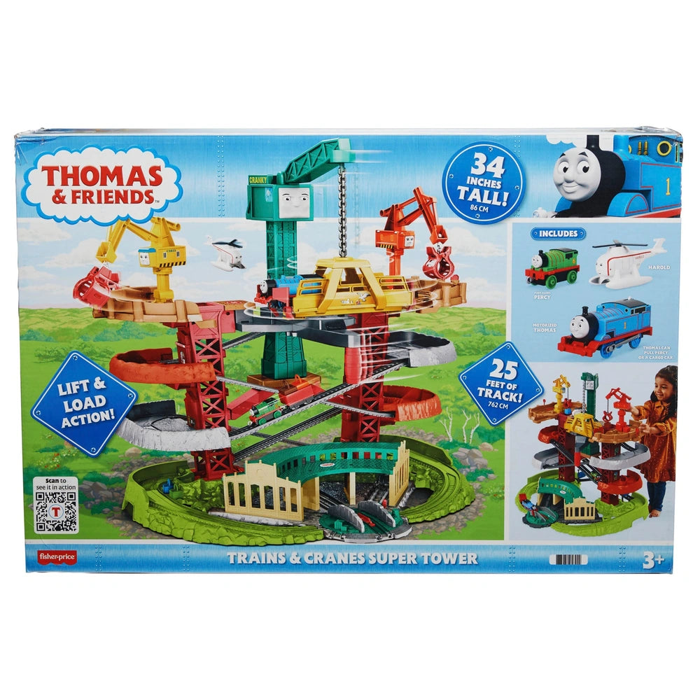 Thomas & Friends Fisher-Price Trains & Cranes Super Tower Track Set
