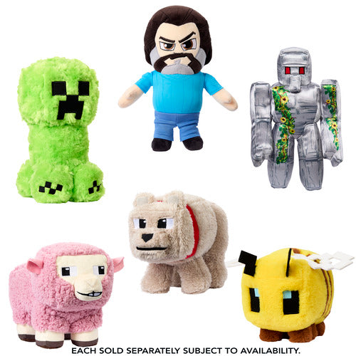 Minecraft Basic 8-Inch Collectible Plush Characters - Assortment