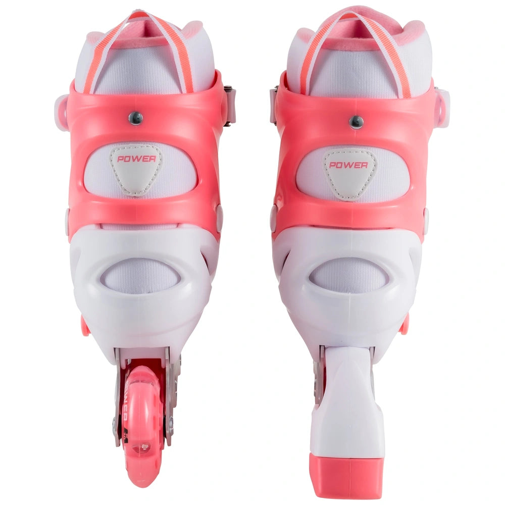 Adjustable Inline Skates Pink And White Uk Size 2 – 4