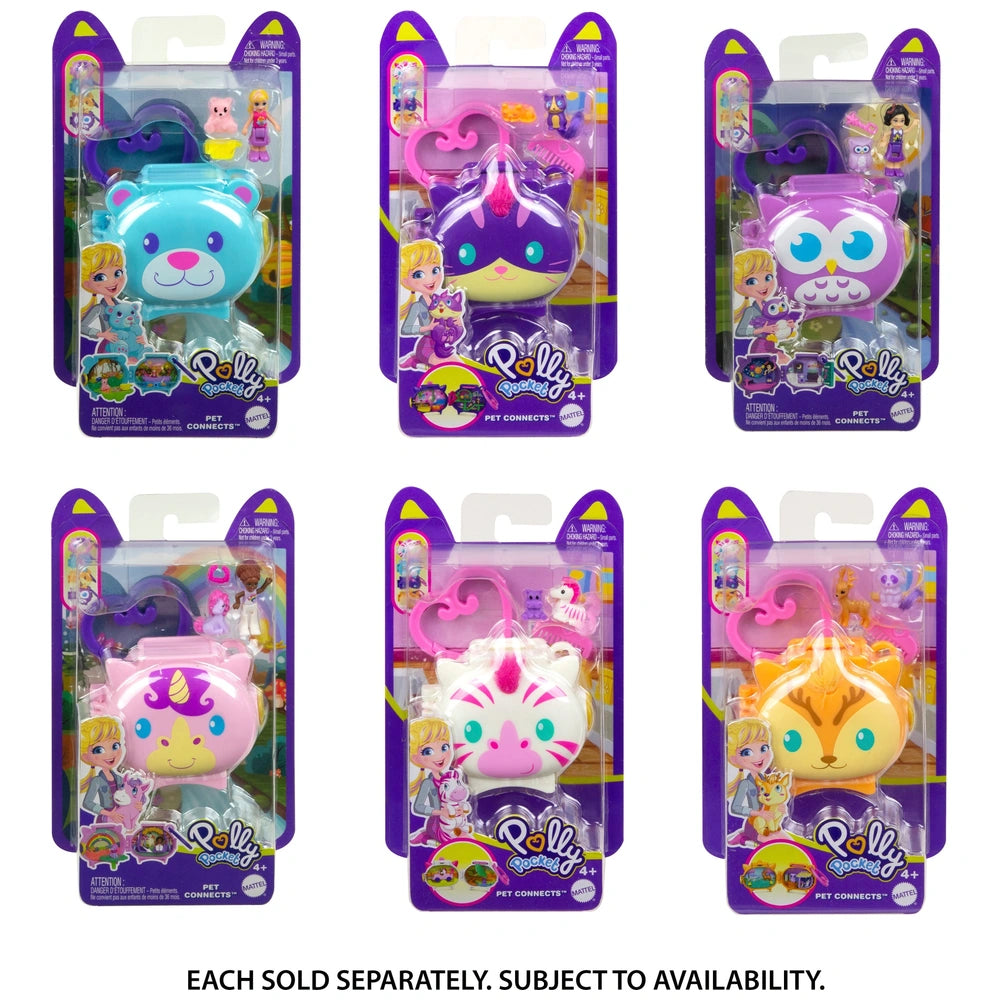 Polly Pocket Pet Connect Compacts Assortment