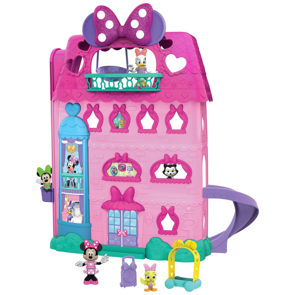 Disney Minnie Mouse Bow-Tel Hotel Dollhouse Playset