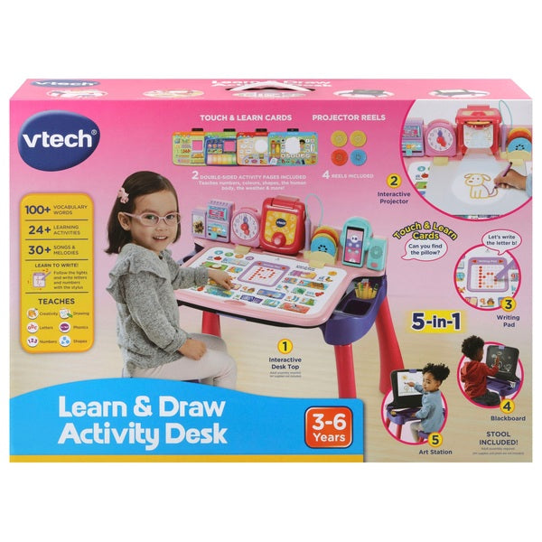 Vtech Draw & Learn Activity Desk - Pink
