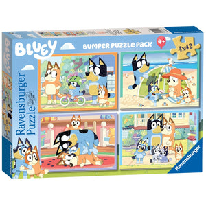 Ravensburger Bluey 4X 42 Piece Jigsaw Puzzle Bumper Pack