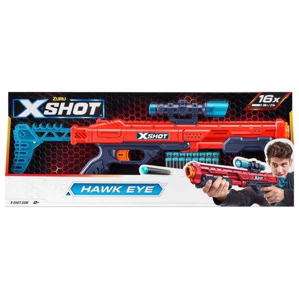 X-Shot Excel Hawk Eye Foam Dart Blaster (16 Darts) By Zuru