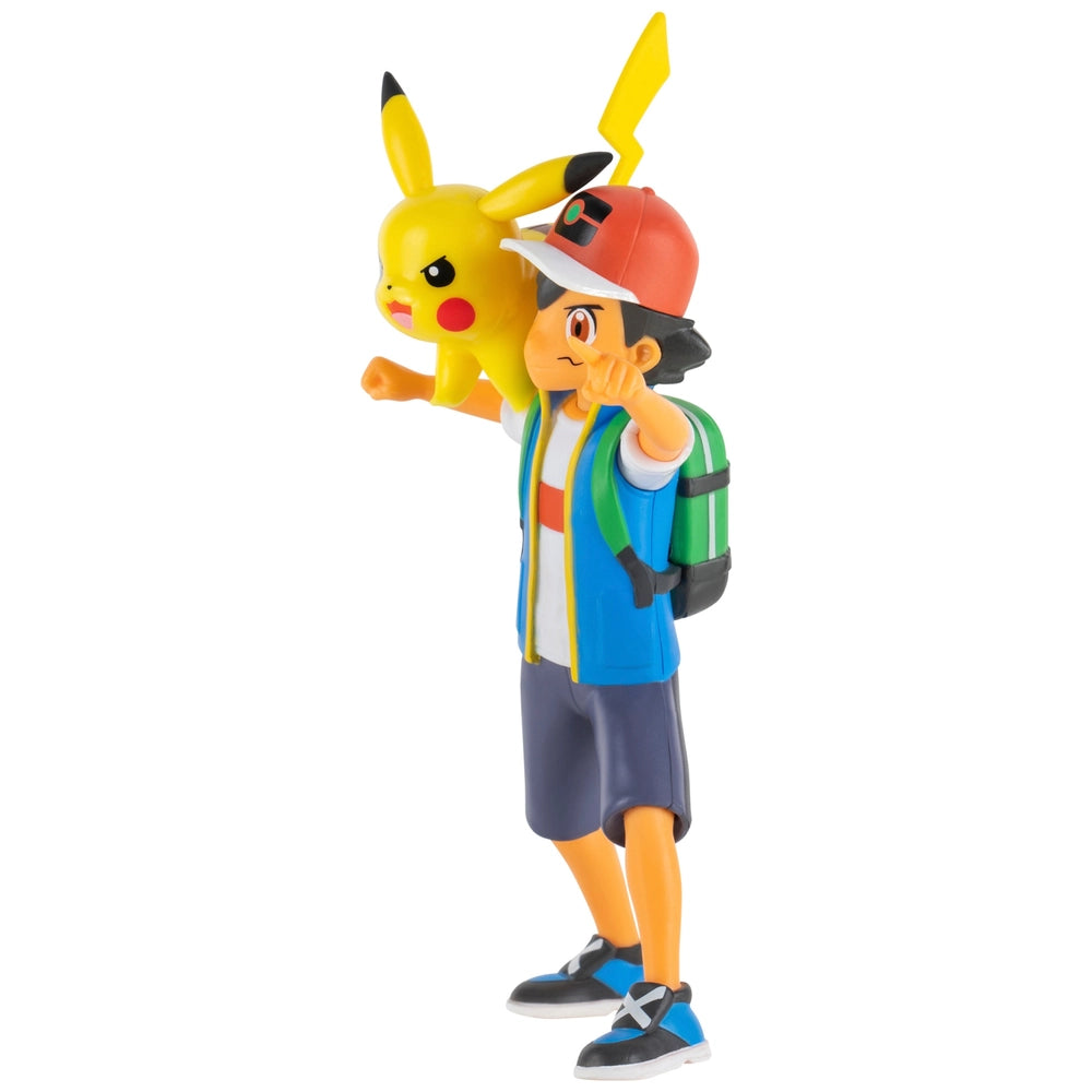 Pokémon 4.5-Inch Battle Figures 2 Pack Deluxe Action Ash And Pikachu