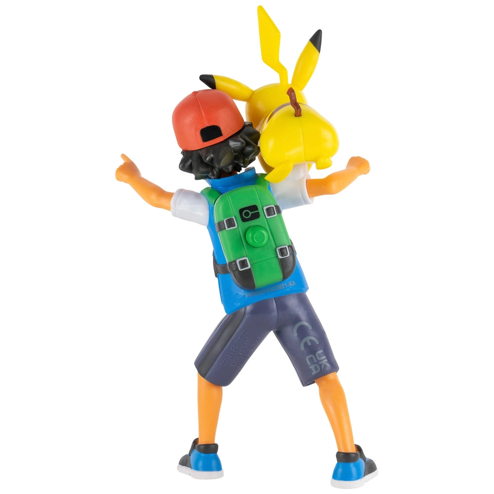 Pokémon 4.5-Inch Battle Figures 2 Pack Deluxe Action Ash And Pikachu