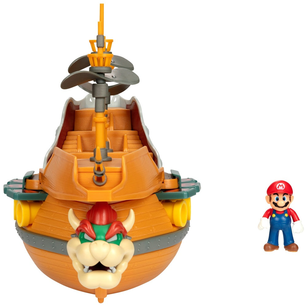 Super Mario Dlx Bowser's Ship Playset