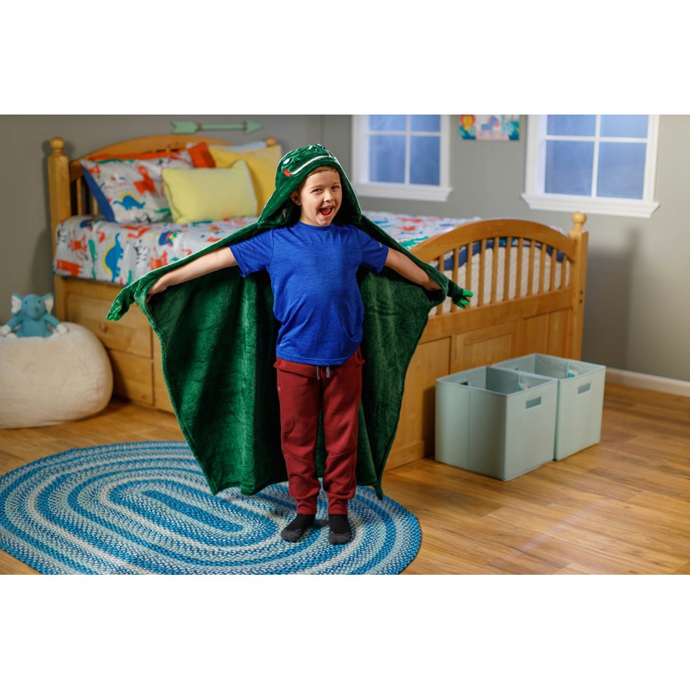 Bright Eyes Blanket With Led Light-Up Eyes Dinosaur