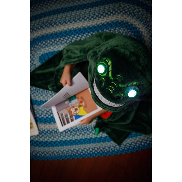 Bright Eyes Blanket With Led Light-Up Eyes Dinosaur
