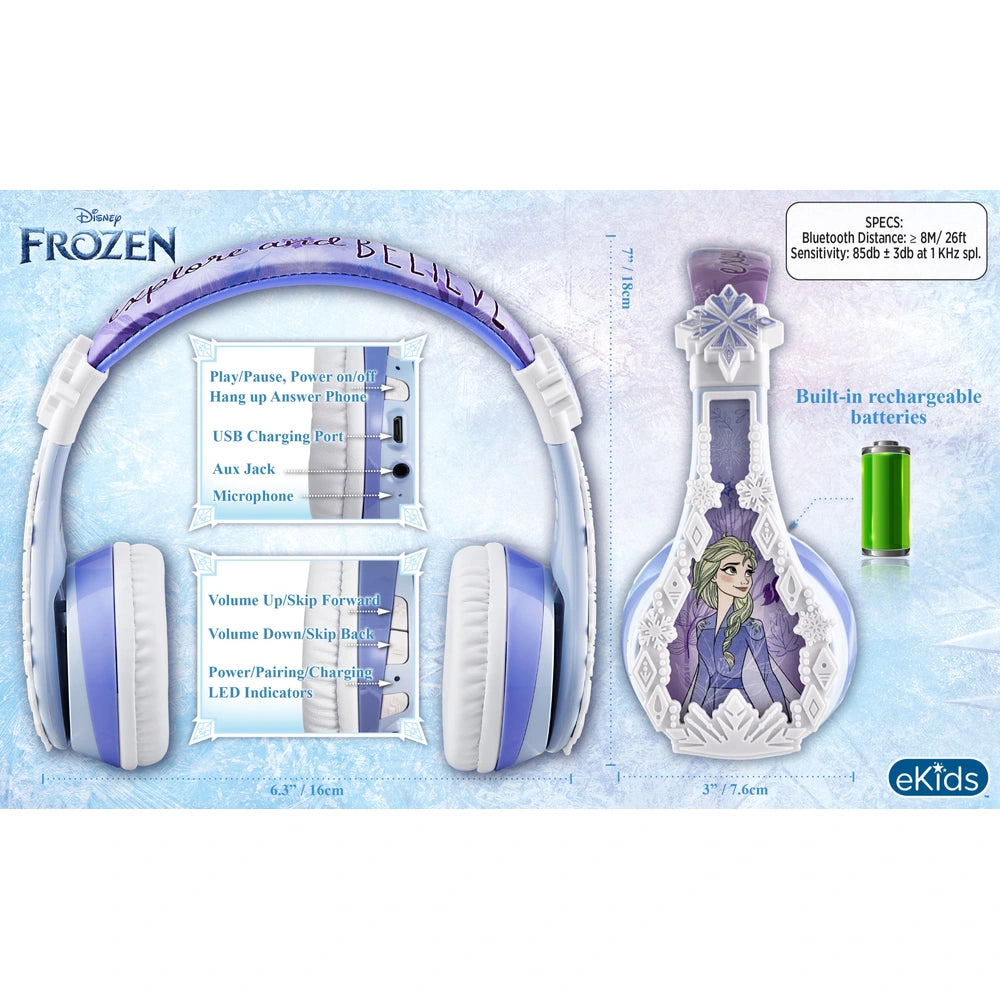 Frozen Kids' Wireless Bluetooth Headphones