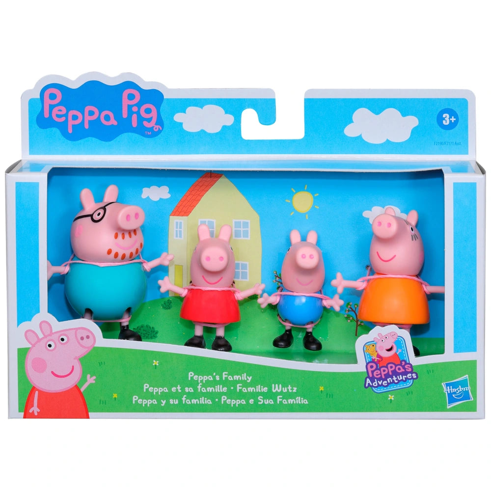 Peppa Pig Character Figures Peppa's Family 4 Pack