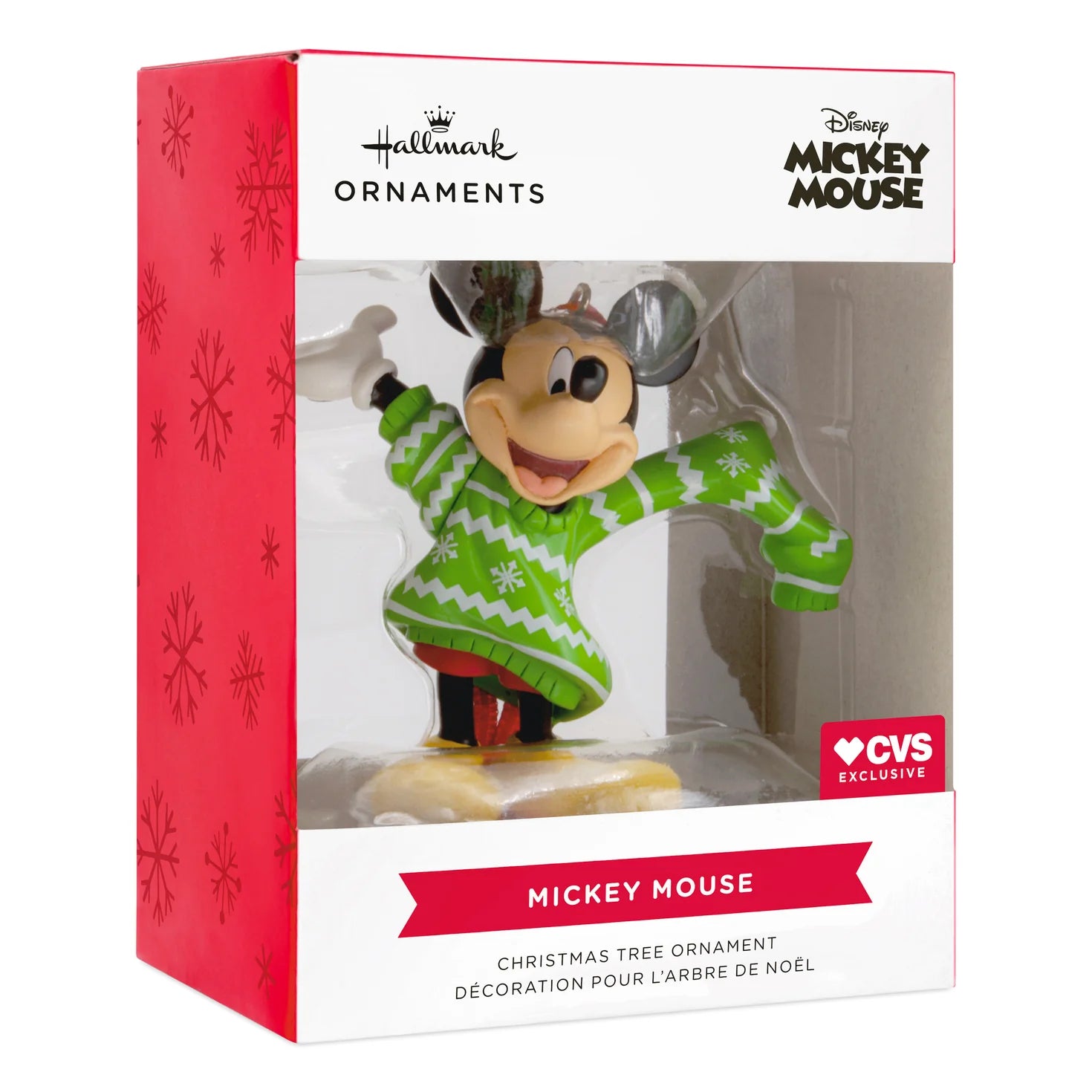 Hallmark Collectable Disney - Mickey Mouse In Oversized Jumper Ornament