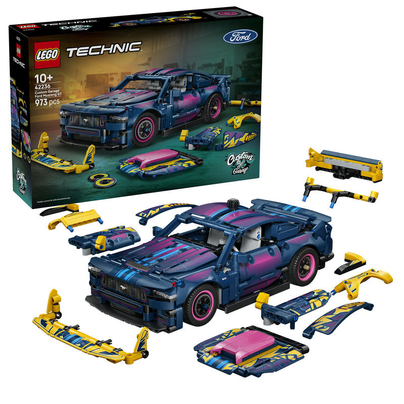 Lego® Technic™ Custom Garage Ford Mustang Gt Car Toy 42236