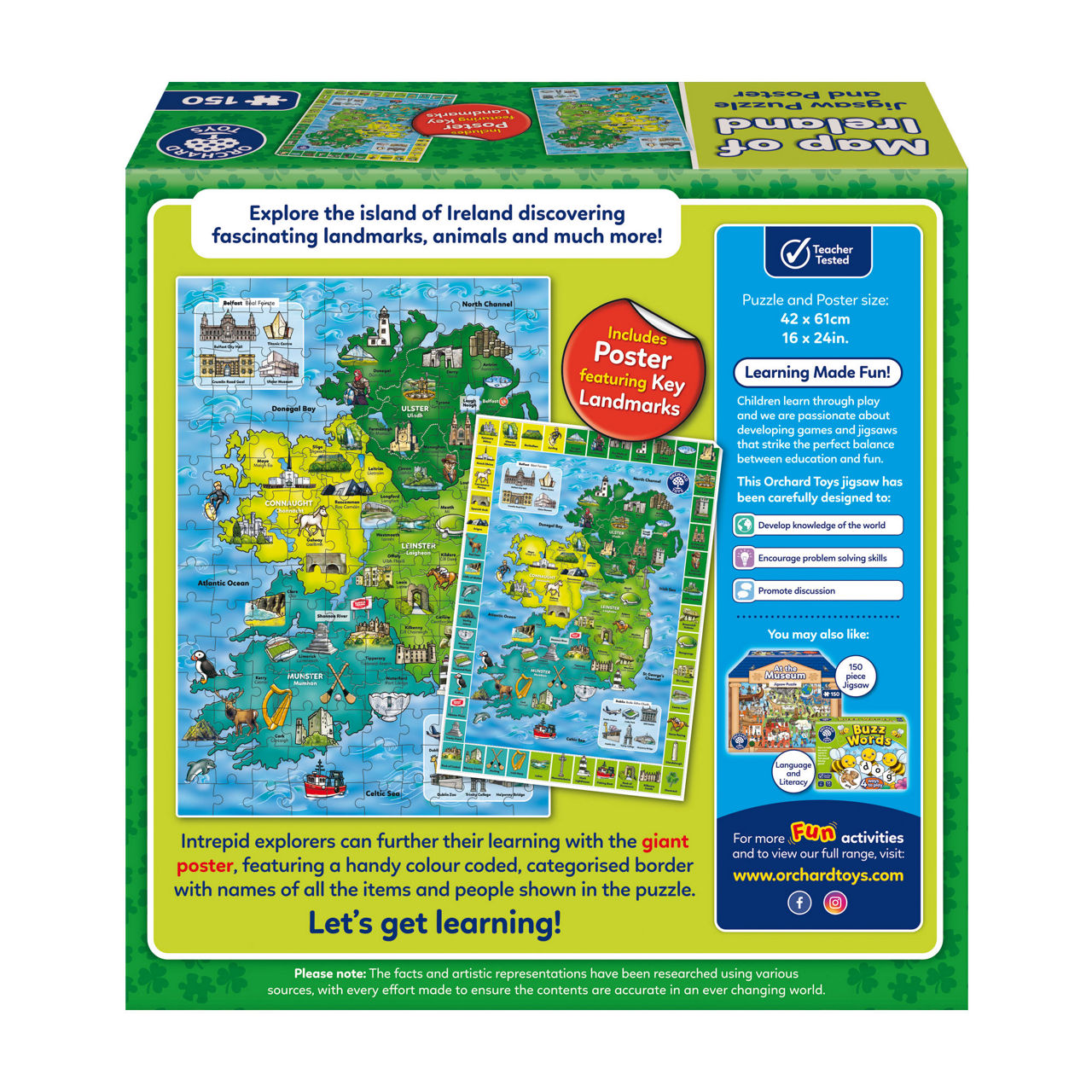 Orchard Toys Map Of Ireland Puzzle