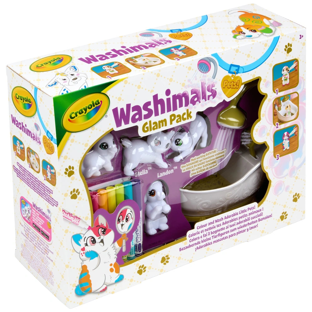 Crayola Washimals Pets Colour And Wash Pets And Bath Tub Set