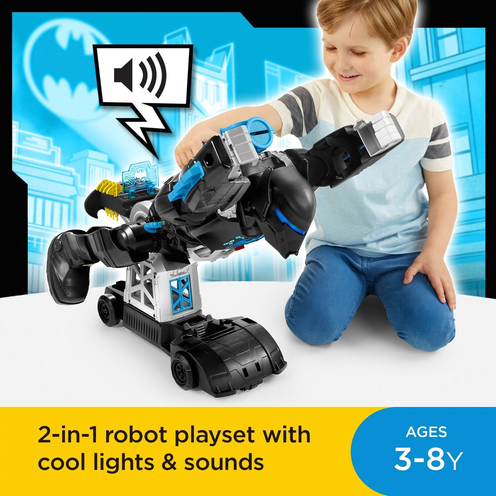 Imaginext Dc Super Friends Bat-Tech Batbot And Batman Figure