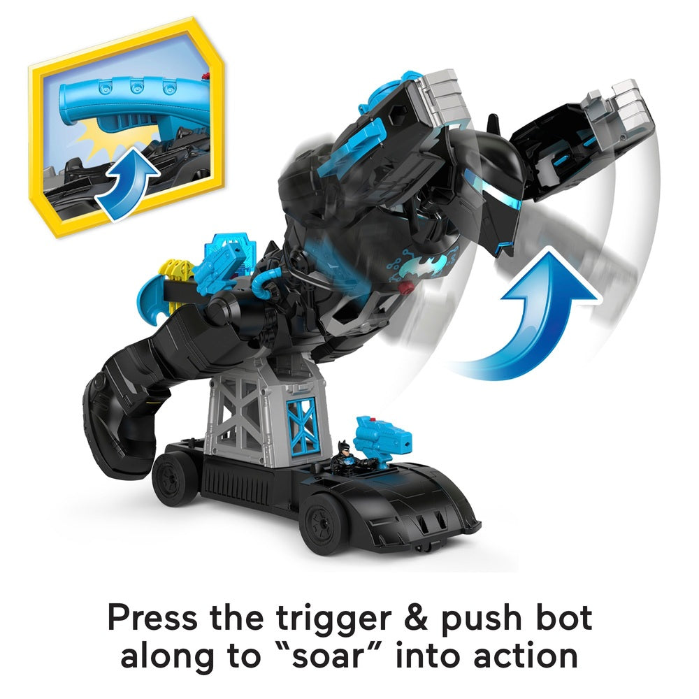 Imaginext Dc Super Friends Bat-Tech Batbot And Batman Figure