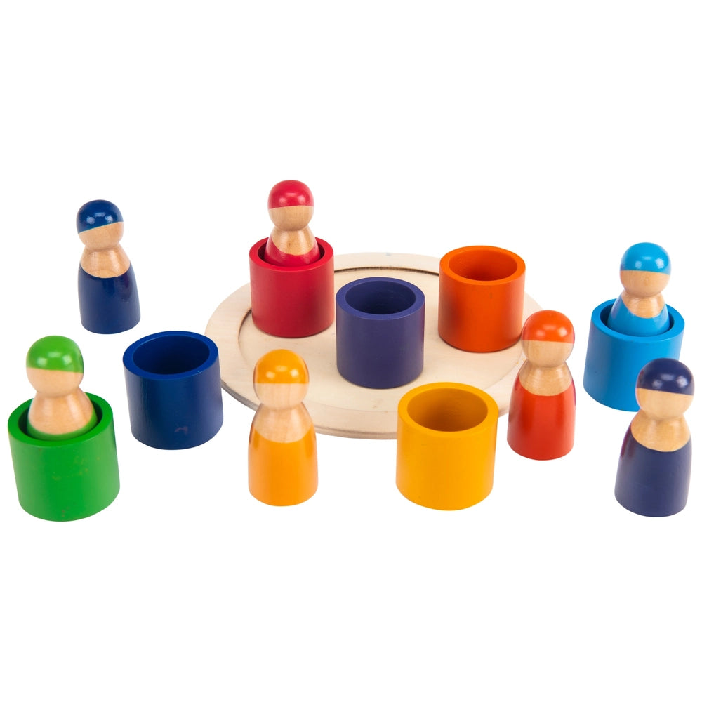 Squirrel Play Wooden Rainbow Peg Dolls