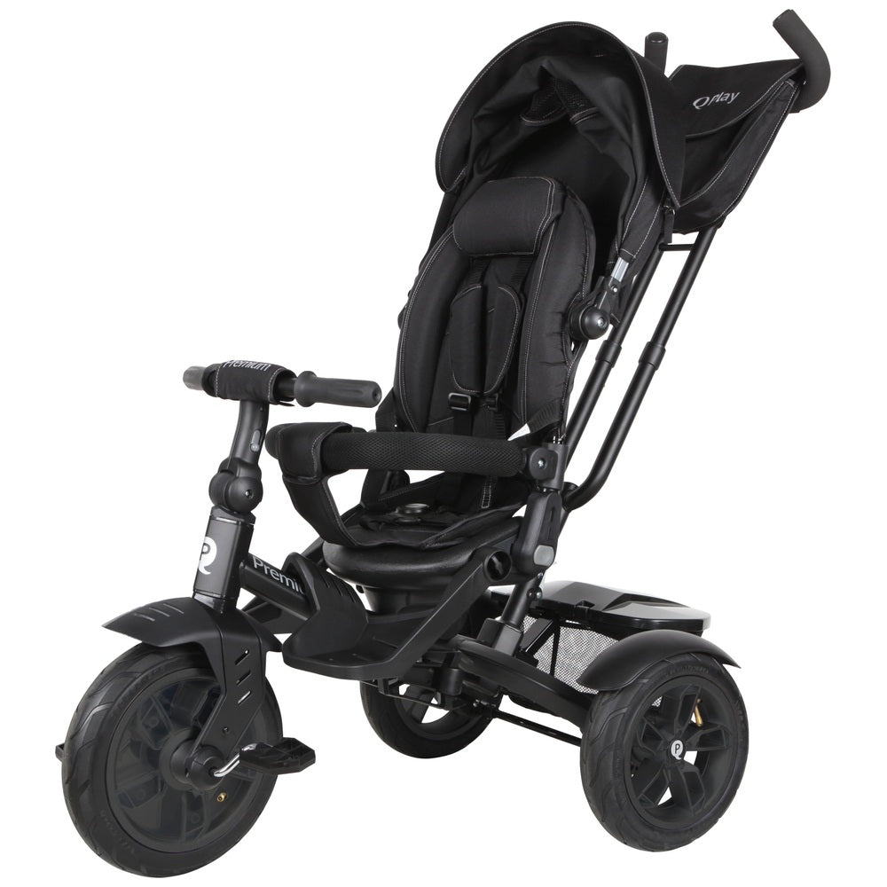 Q Play Premium 6-In-1 Trike Black