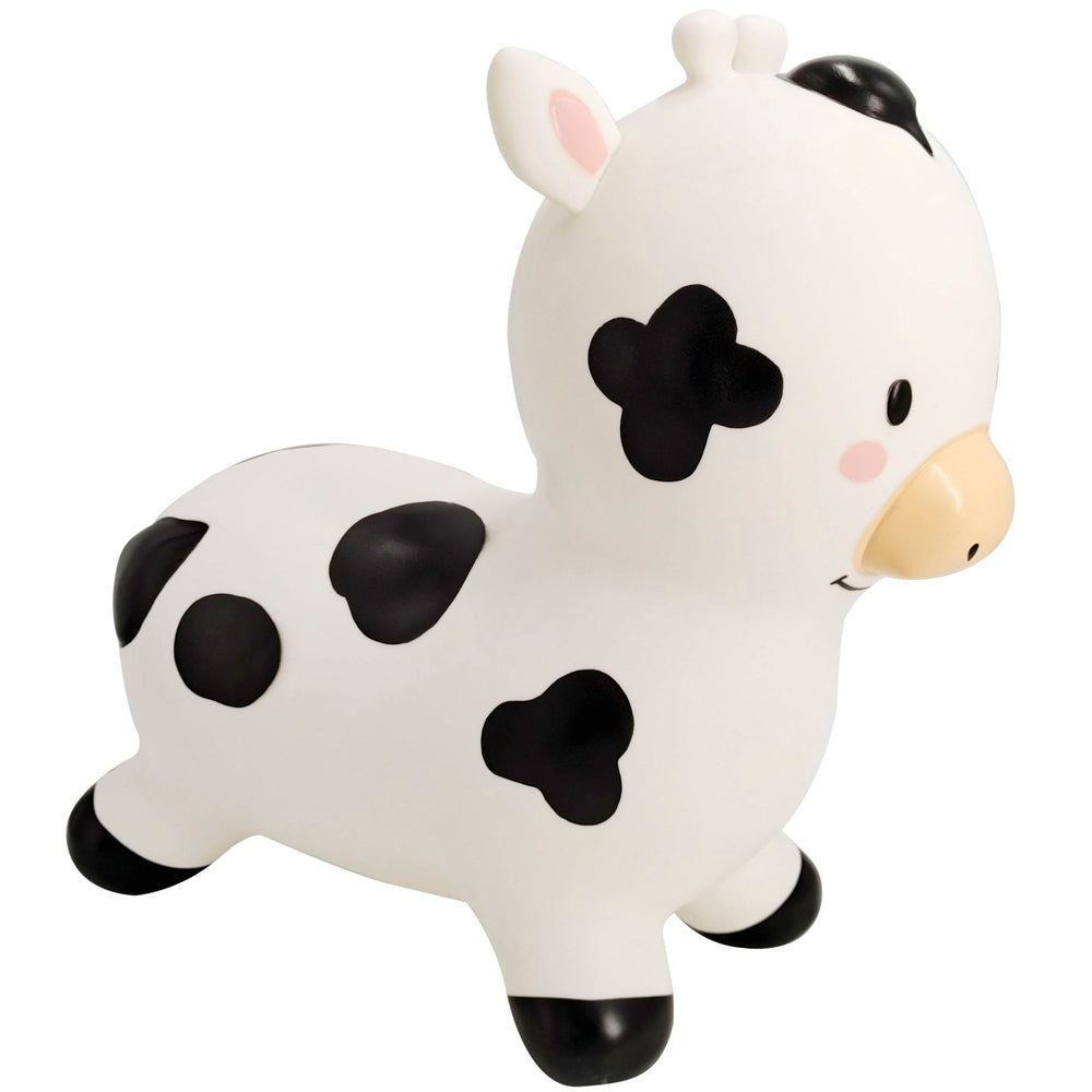 Big Steps Play Inflatable Cow Hopper Black & White