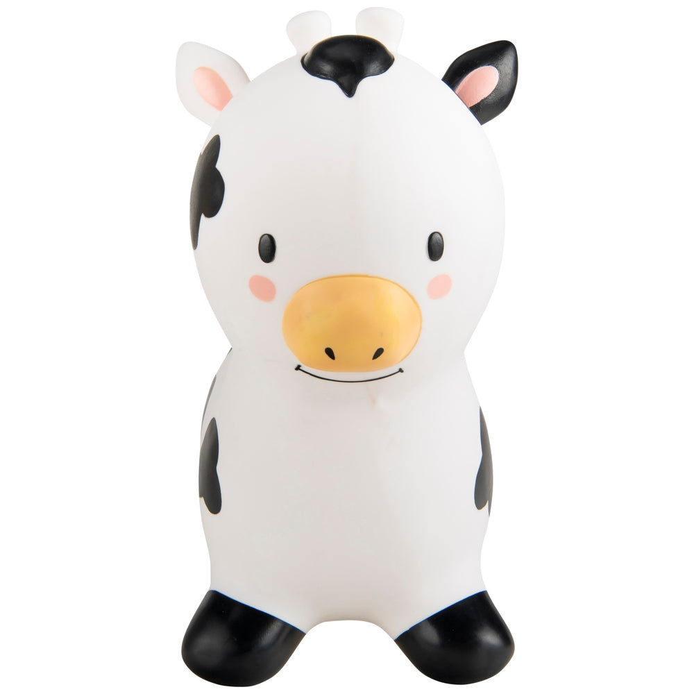 Big Steps Play Inflatable Cow Hopper Black & White