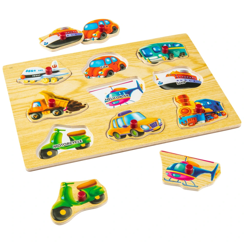Colourful  Wooden Puzzle Transport