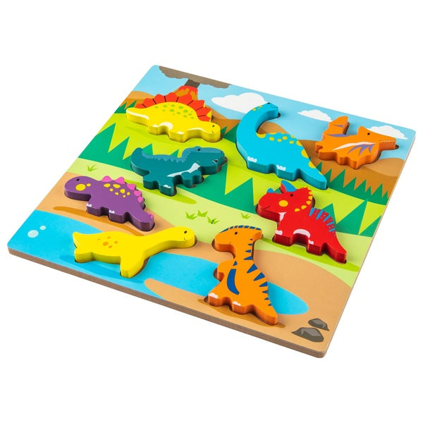 Chunky Wooden Puzzle Dinosaur